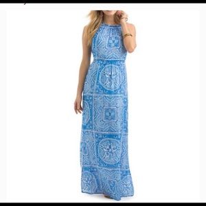 Vineyard Vines Sand Dollar Scarf Print Maxi Dress